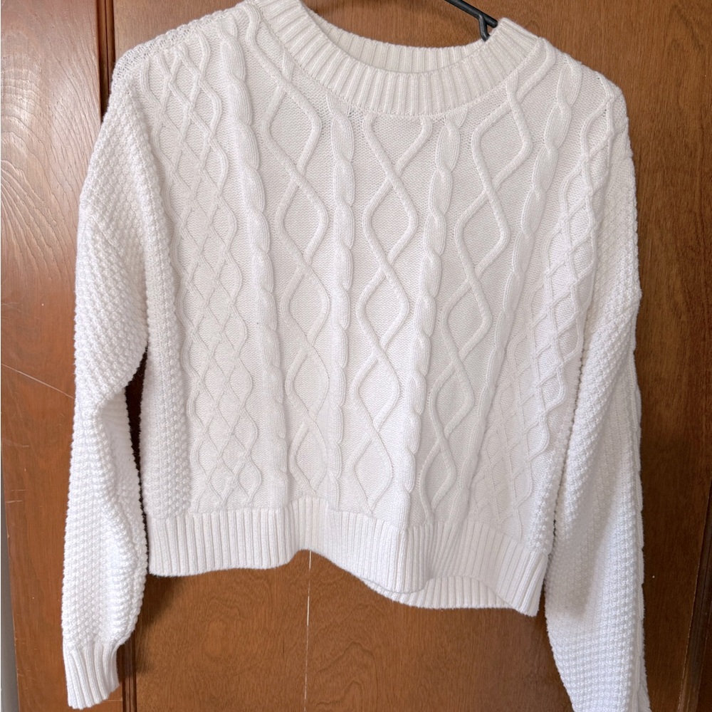 Hollister size small white sweater